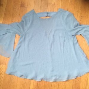 Jennifer Lopez bell sleeve top